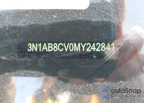 2021 Nissan Sentra Sv Xtronic Cvt z USA, uszkodzony, nr VIN 3N1AB8CV0MY242841